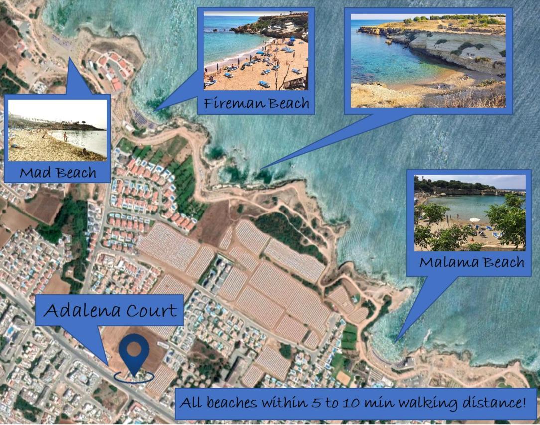 Ferienwohnung Adalena Court Paralimni Exterior foto